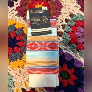 NWT- Pendleton Multicolor Merino Wool Socks-Medium